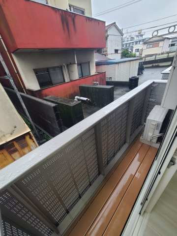 アプリコット住崎町のバルコニー