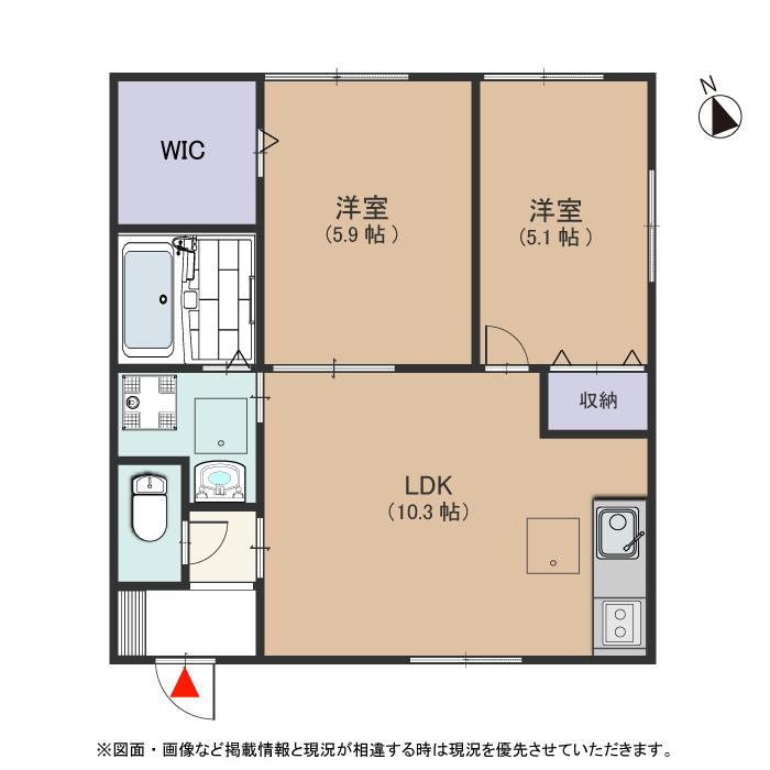 岸和田市土生町平屋の間取り