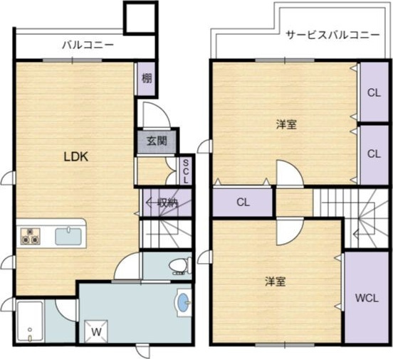 Casa feliz平野東の間取り