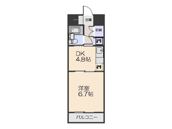 単身者向けの間取りになります♪