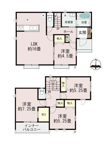 古賀市千鳥2丁目第1-2棟（A号棟）の間取り|18時以降のお時間もお気軽にご相談ください！