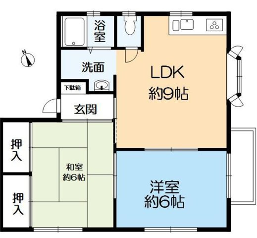 コスモ中町２０１の間取り