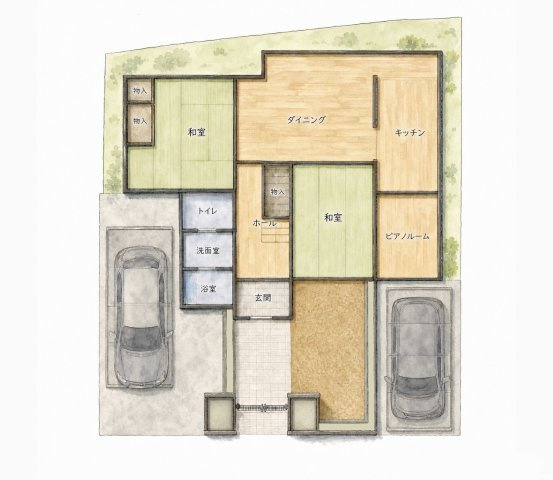 秋根中古戸建の間取り