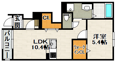 フォレスト宝塚Ⅱの間取り