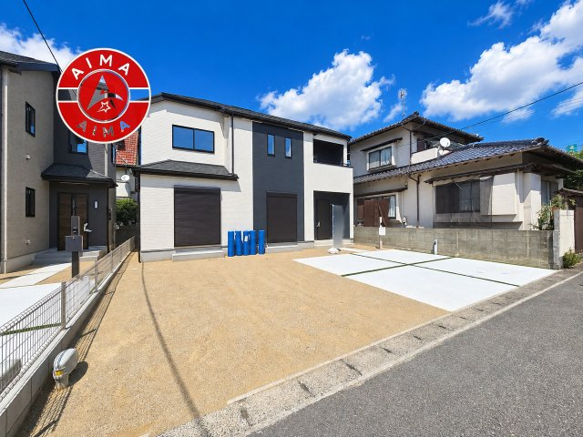 古賀市千鳥2丁目第1-2棟（B号棟）の外観|デザイン性のある外観です。