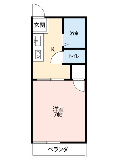 【間取り】 | ハイライフ１１６　B棟