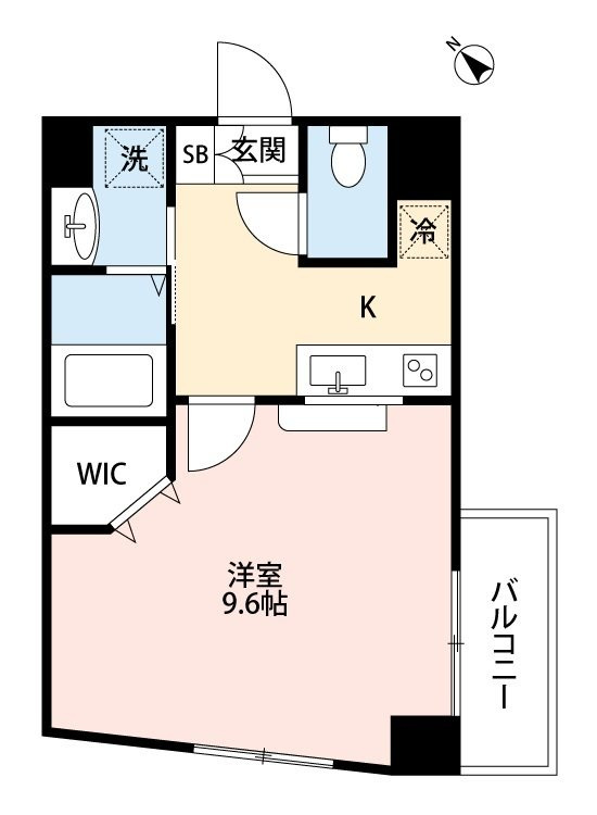 熊本市中央区新屋敷１丁目の賃貸マンションの間取り