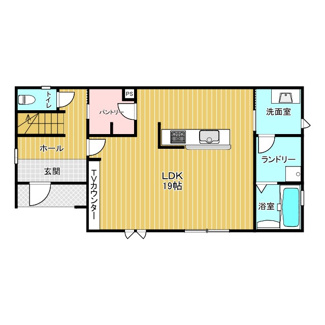 【間取り】 | 柏原町南多田新築分譲住宅 | 1階