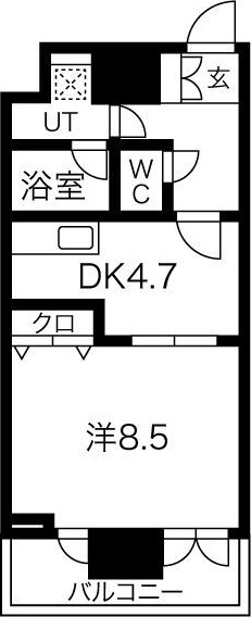 エイペックス梅田東IIの間取り