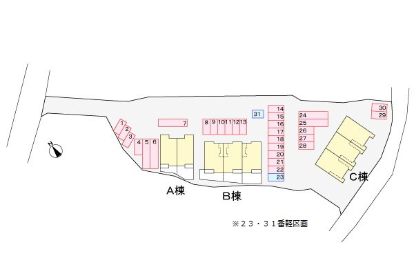 クレメント・ヒルAの区画図