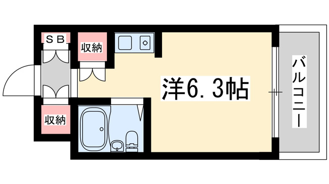 【間取り】 | 朝日プラザ梅田北デラリブジェ