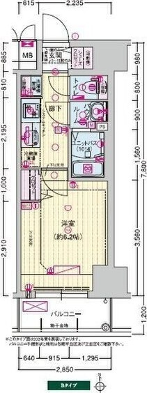 プレサンス天王寺デルニエの間取り
