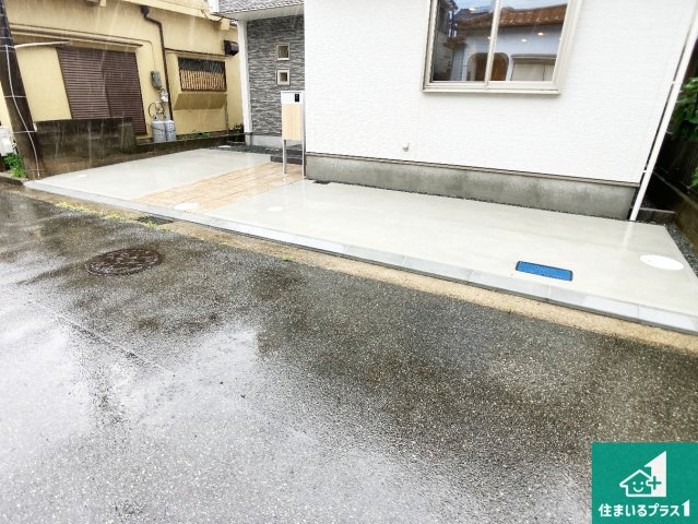 加古川市尾上町安田　新築一戸建ての駐車場|駐車スペース！散水栓があるので、こまめに愛車を洗えます！