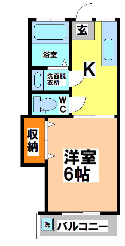 ハイツ栄連の間取り
