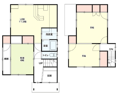 加古郡播磨町古宮6丁目　中古戸建の間取り|3LDKです。