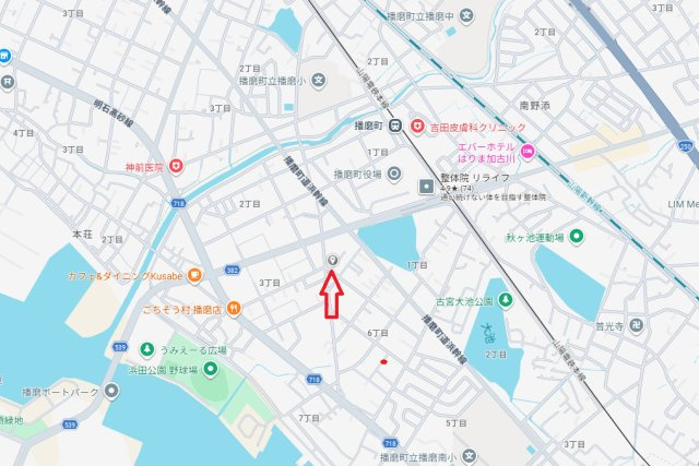 加古郡播磨町古宮6丁目　中古戸建の地図