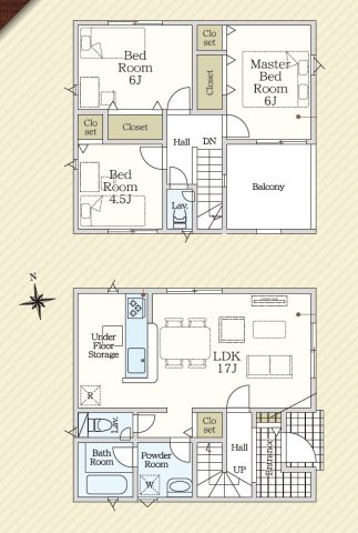 【間取り】 | 島田市中溝第2　新築戸建　全1棟 | 使い勝手の良い3LDK♪生活に合わせて使うお部屋を選べます♪