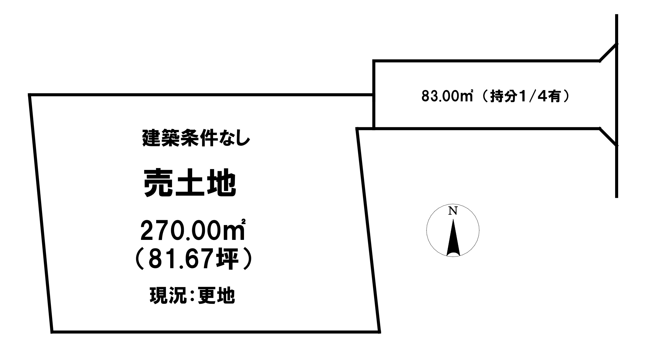 栃木市沼和田町416-5の土地図