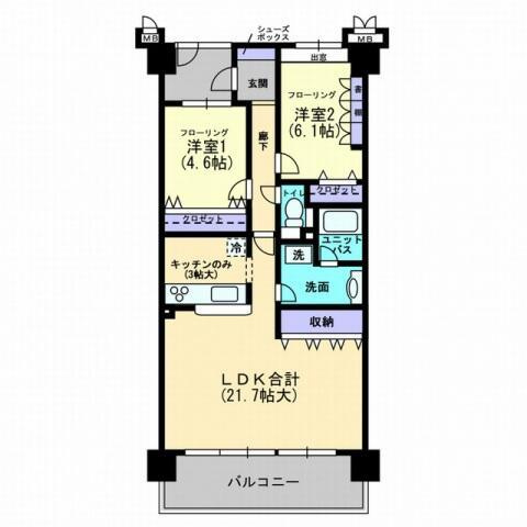 アルファステイツ昭和町の間取り|間取図 