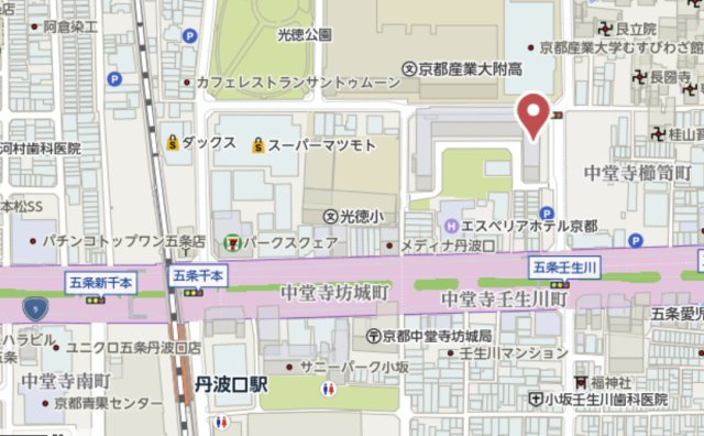 壬生川団地　8階の地図