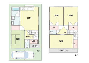 4LDKで家族それぞれのプライベート空間を確保できる間取りです。
お子様一人ひとりに個室を用意したり、ご夫婦の寝室や在宅ワーク用の部屋としても活用できる、将来を見据えた間取りです。