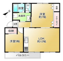 【間取り】 | 全室洋室でお手入れしやすい2LDK