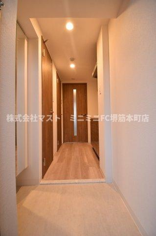 エスリードレジデンスグラン大阪福島ノースの玄関