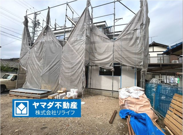 新築戸建　一宮市小信中島　全１区画分譲の外観|「現地（2026年10月23日）撮影」　
■全体写真　
■ヤマダ不動産　株式会社リライフ　一宮店　