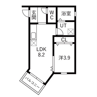 【間取り】 | LeGioie太閤通駅4