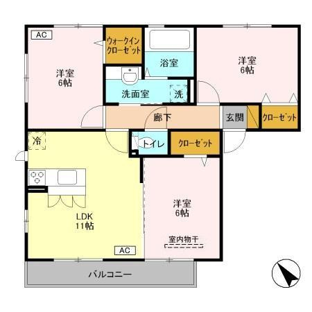 ソレイユⅡの間取り