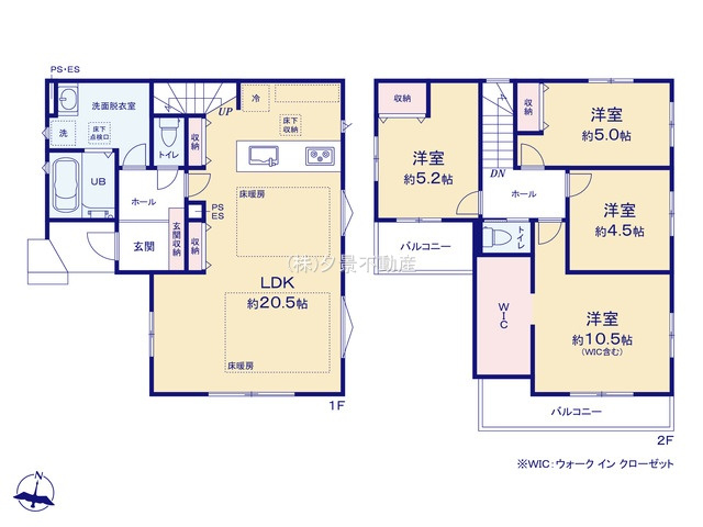 《仲介手数料無料》見沼区堀崎町381-1新築一戸建て‎KEIAI Graceの間取り