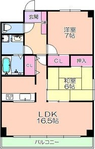 ロイヤル山崎の間取り