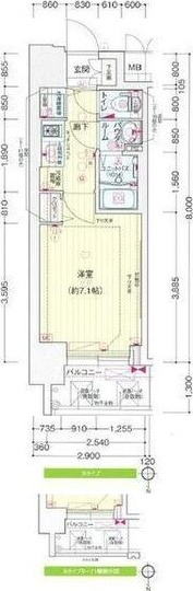 プレサンス南森町ライズの間取り