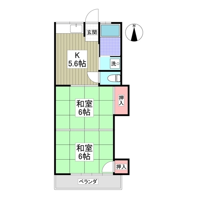 第二静和荘の間取り