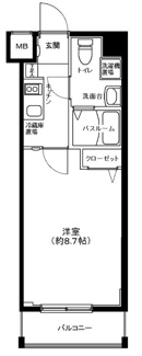 【間取り】 | グランフォース中野富士見町 | 間取りです。