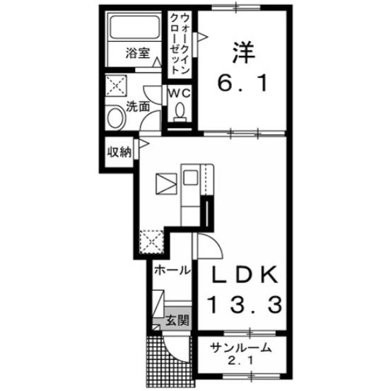 【間取り】 | ラ・ビエントＢ