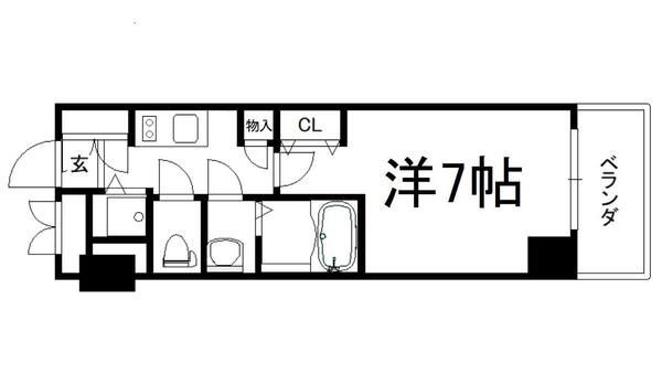 エスリード大手前の間取り