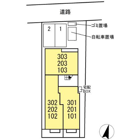 グラン弥富通の区画図