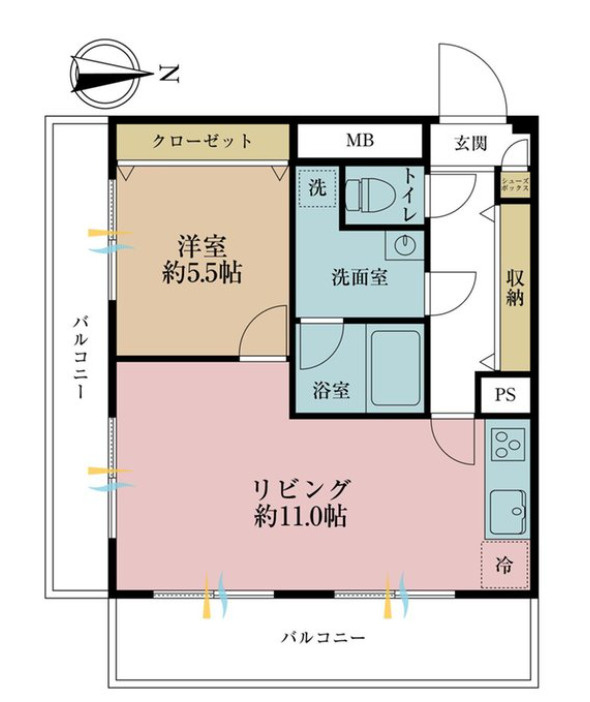 サンコーポたまがわの間取り