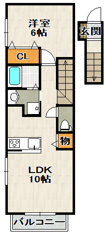 アヌジックK・Kの間取り