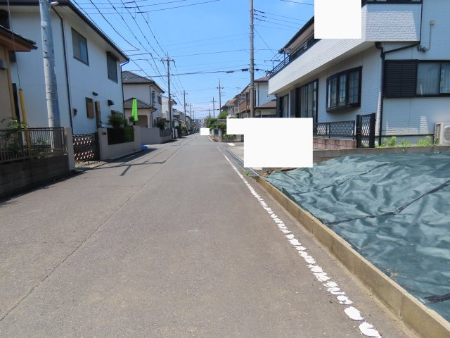 坂戸市清水町売地の前面道路含む現地写真