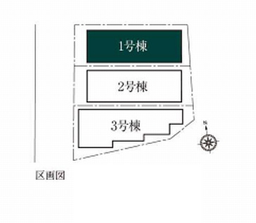 【区画図】 | 杉並区下井草３丁目　新築戸建て　１号棟 | 西武新宿線「下井草」駅徒歩３分で利便性も良好のエリア