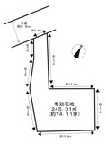 【寝屋川市高倉１丁目　建築条件無し売土地】の画像