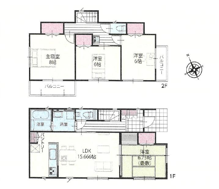 坂東市沓掛23-P1　16号棟　新築戸建
