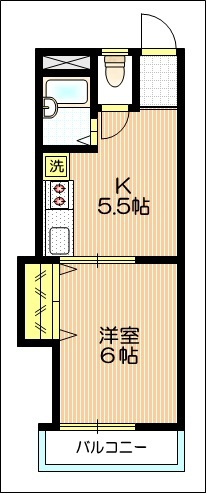 ガーデンハイツ志村の間取り|オールフローリング　１ＤＫとして使えます
