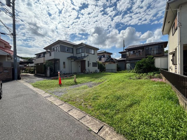 野田市山崎　建築条件なし売地の外観