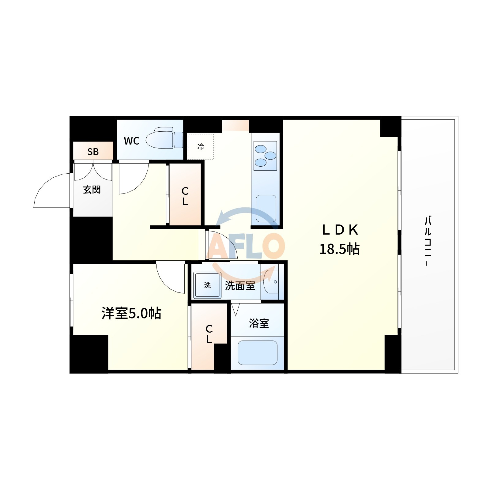 プランドール新大阪の間取り|間取り