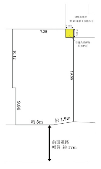 【土地図】 | 野中南１丁目土地 | 阪急宝塚線「三国」駅徒歩１３分・阪急全線「十三」駅徒歩１４分