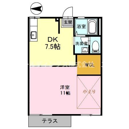 ファミールコーポ高屋7の間取り|和室から洋室に変更となります！