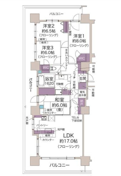 ザ・サッポロタワー琴似の間取り